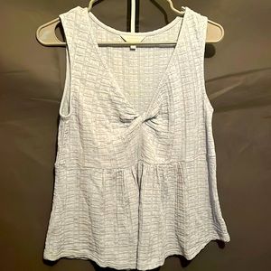 Lucky Brand babydoll short sleeve shirt.